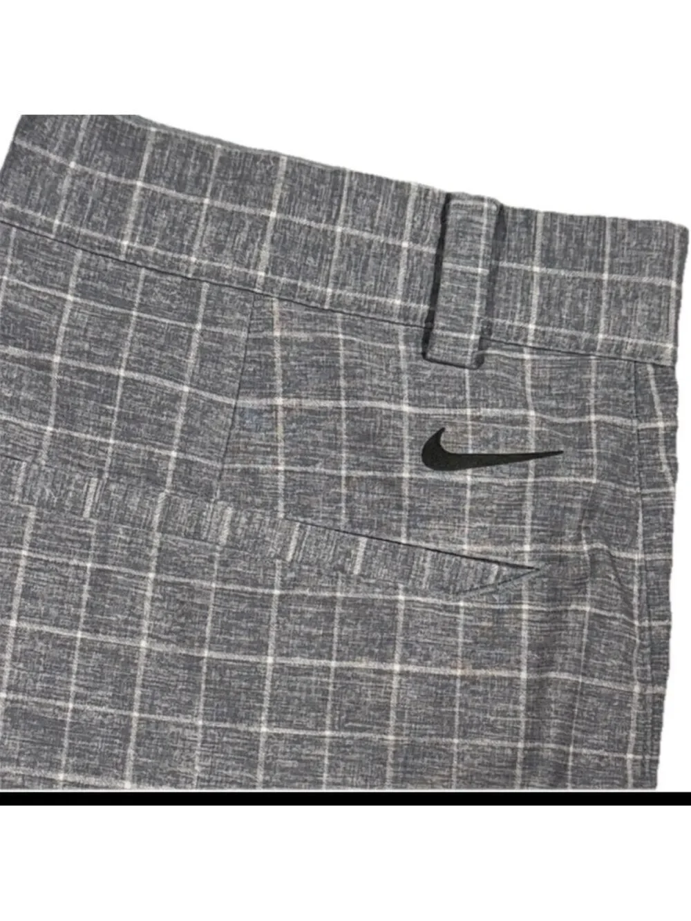 Nike Golf Men's Gray Checkered Shorts